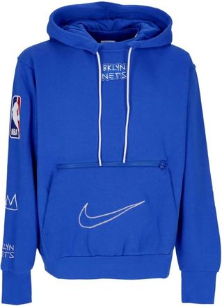 Nike City Edition Courtside Fleece Hoodie - Heren - Sportshirts - Blauw - XL - Katoen - Fitness