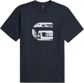 G-Star G Icon Graphic T-Shirt - Heren - T-shirts - Blauw - XL - Katoen - Tops