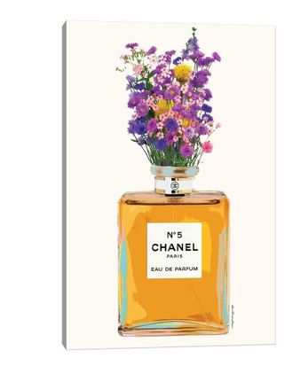 iCanvas Discontinued Icanvas Chanel And Flowers Canvas Wall Art