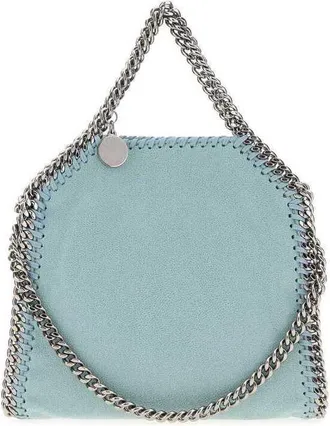 Stella McCartney Light Blue Shaggy Deer Micro Falabella Crossbody Bag Iceblue Borse A Mano