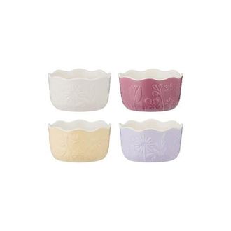 Mason Cash In The Meadow Ramekins with Embossed Floral Design, Set of 4 in Multicolor at Nordstrom