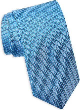 Ted Baker Weller Micro Square Silk Blend Tie in Aqua at Nordstrom Rack