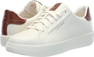 Cole Haan Womens Cole Haan Grand Crosscourt Joy Ivory Low Top Platform Shoes GAL1590