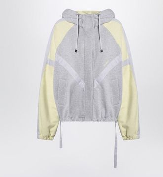 The Attico Grey/Light Yellow Bomber Sweatshirt