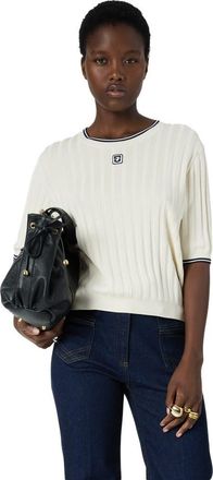 Gerard Darel Lyra Short Sleeved Sweater in Ecru at Nordstrom, Size X-Large