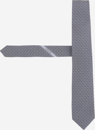 Ferragamo Mens Tie Silk, Grey Ties & Bow