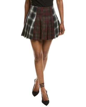 Avec Les Filles Printed Mini Skirt