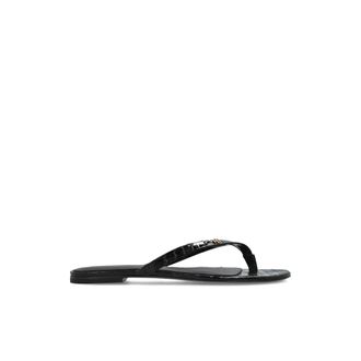 Anine Bing Flip Flops, female, Black, Size: 11 US Noelle Leather Slides