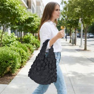 Generic Reusable Shopping Bags | Washable Pocket Pouch - Shopping Bags for Groceries - for Travel Kitchen Parties Picnics School Daily Commutes