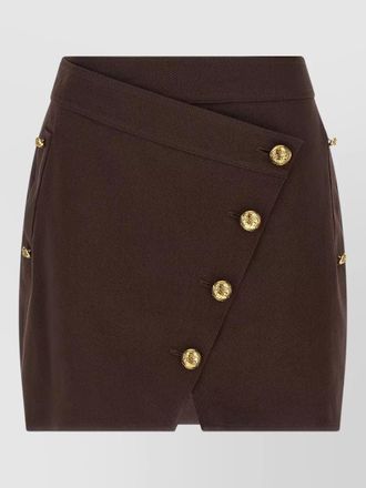 Elisabetta Franchi asymmetric cotton skirt