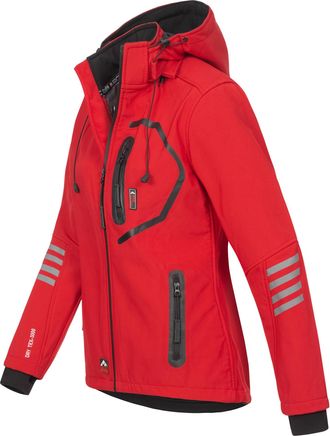 Arctic Seven Dames Softshelljas Rood-Zwart