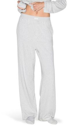 SKIMS Boyfriend Loose Pants in Light Heather Grey at Nordstrom, Size Xx-Small