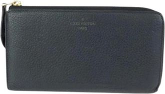 Louis Vuitton Pre-owned Wallets, female, Black, Size: ONE SIZE Pre-owned Portefeuille Comete Calfskin Wallet