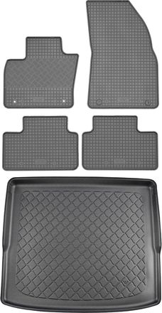 OEM Volvo Xc40 Suv (5 Puertas) Desde Marzo De 2018. Juego: Alfombrillas De Goma Para Coche + Alfombrilla Para Maletero