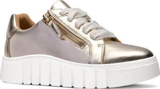 Clarks Mykah Joy Sneaker in Gold Leather at Nordstrom Rack, Size 6.5
