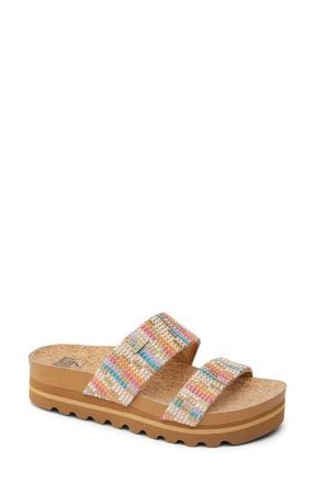 Reef Cushion Vista Hi Slide Sandal in Beachy Woven at Nordstrom Rack, Size 10