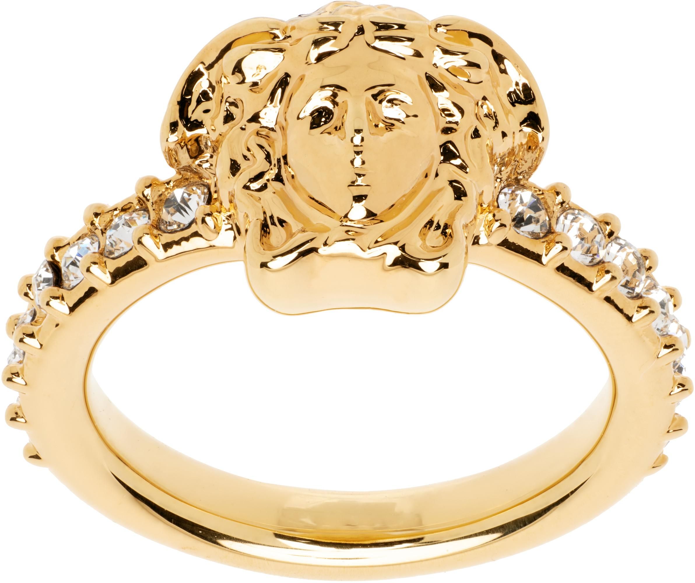 メドゥーサ ビギー リング 明るいゴールド メドゥーサ ビギー リング ゴールド | VERSACE JP