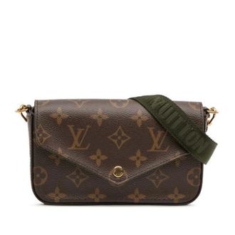 Louis Vuitton Pre-owned Fabric crossbody-bags - Dames - Pre-owned - Bruin - Maat: ONE Size