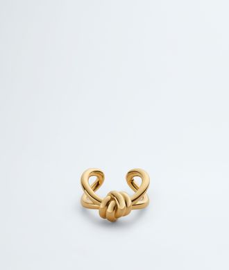 Bottega Veneta Knot Ring - Gold - Woman - 11 - 100% Sterling Silver