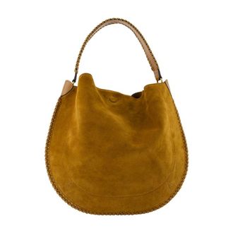 Isabel Marant Womens Oskan Shoulder Bag Brown Calfskin