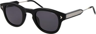 Lozza Black Cellulose Acetate Sunglasses