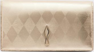 Christian Louboutin Bettina metallic leather clutch