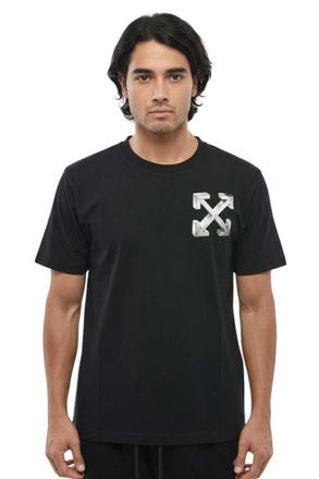 Off-white Black Crew Neck Logo T-Shirt