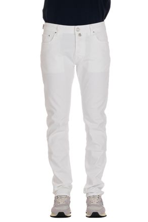 Jacob Cohen White Cotton Bull Jeans Bard Fit