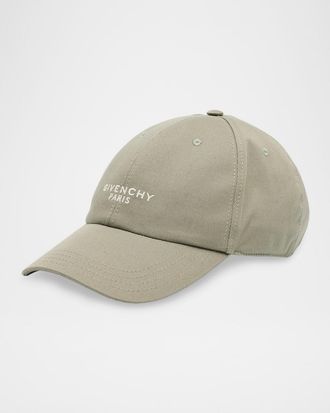 Givenchy Mens Givenchy Paris Cotton Embroidered Six-Panel Baseball Cap