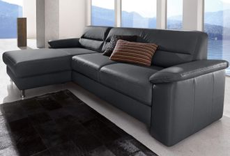 Sit&more Ecksofa »Ascara L-Form« inklusive Boxspring/Federkern-Polsterung, wahlweise mit Bettfunktion