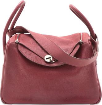 Herm&egrave;s Borsa a tracolla Lindy 34 in pelle Clemence 2011 - Rosso