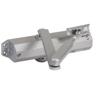 Groom Groom - Cierrapuertas Completo Con Brazo Est&aacute;ndar Plateado Gr 010 Fuerza 3 503111