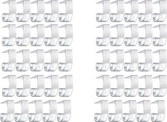 OEM 50 Pinzas De Pl&aacute;stico Para Manteles Con Cierre De Velcro Para Reuniones En Interiores Y Exteriores