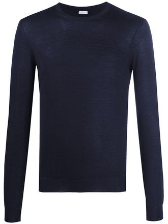 Malo fine knit jumper - Blue