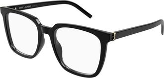 Saint Laurent Optisch Montuur - Dames - Brillen - Zwart - 54 MM - Accessoires