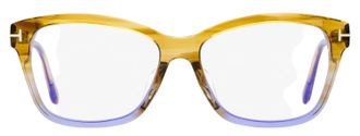Tom Ford TF5597-F-B Blue Block Eyeglasses - Brown