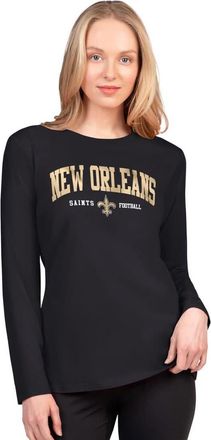 G-III 4Her by Carl Banks Womens G-III 4Her by Carl Banks Black New Orleans Saints Best Play Long Sleeve T-Shirt at Nordstrom, Size Xx-Large