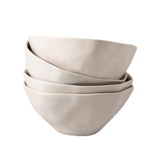 Be Home Tam Stoneware Dessert Bowl - Set of 4 in Pearl at Nordstrom
