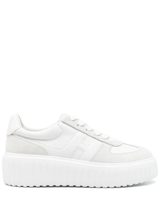Hogan H-Stripes platform sneakers - White