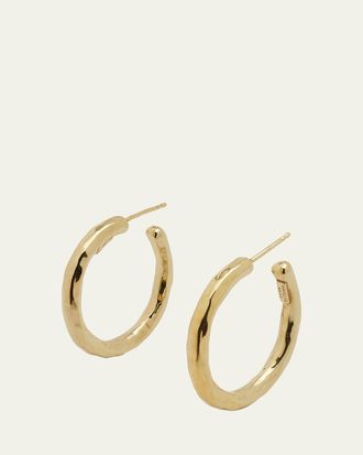 Ippolita Small Hammered Hoop Earrings in 18K Gold