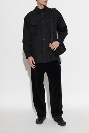 Yohji Yamamoto Shirt With Pockets, Mens, Black