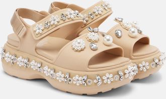 Simone Rocha x Crocs embellished platform sandals