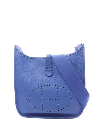 Hermès 2022 Evelyn Troyes PM shoulder bag - women - Leather - One Size - Blue