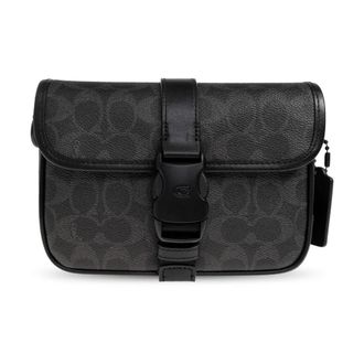 Coach Tassen, Heren, Zwart, ONE Size, Leer, League Crossbody Bag 19