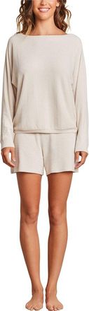 Barefoot Dreams 2Pc Boatneck Short & Top Pullover