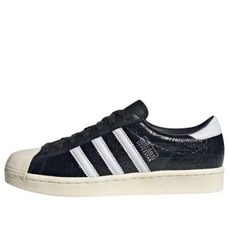 adidas (WMNS) adidas Superstar Vintage Black White Croc JH5710