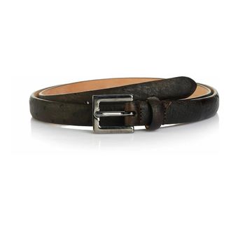 Pal Zileri Klassieke Riem met Rechthoekige Gesp - Heren - Accessoires - Bruin - Maat: 2XL