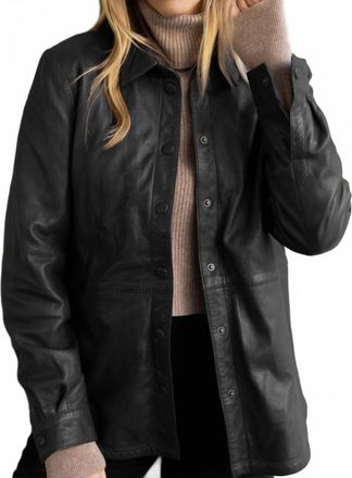 Mauritius Ofilia Rf Leather Jacket In Black