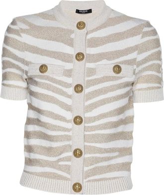 Balmain Top zebrato - Toni neutri