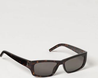 Saint Laurent Occhiali da sole in acetato tartarugato con monogramma YSL